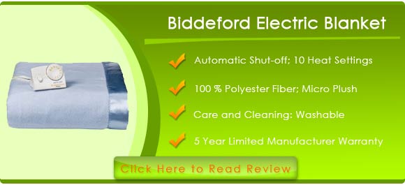 Biddeford Diamond Weave Digital Electric Heated Blanket